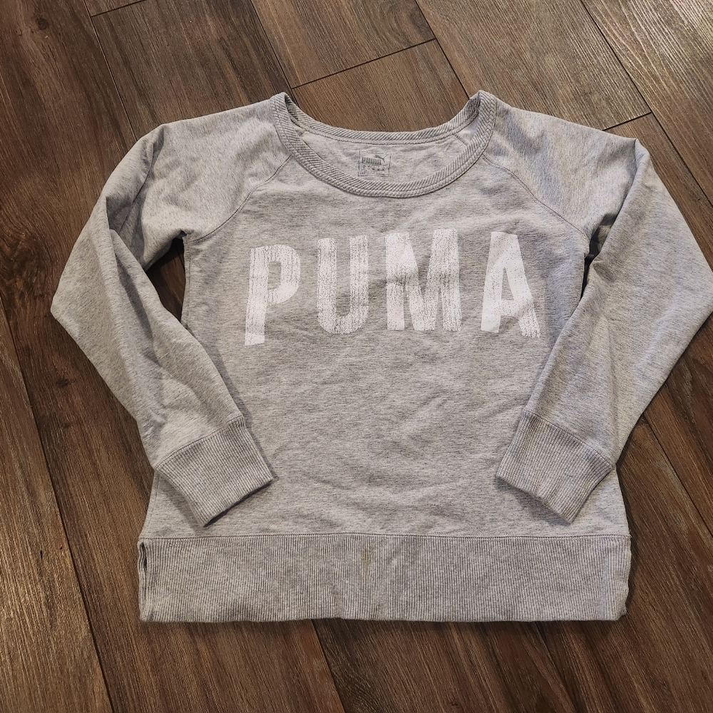 Puma Lightweight‎ Gray Pullover Sweatshirt